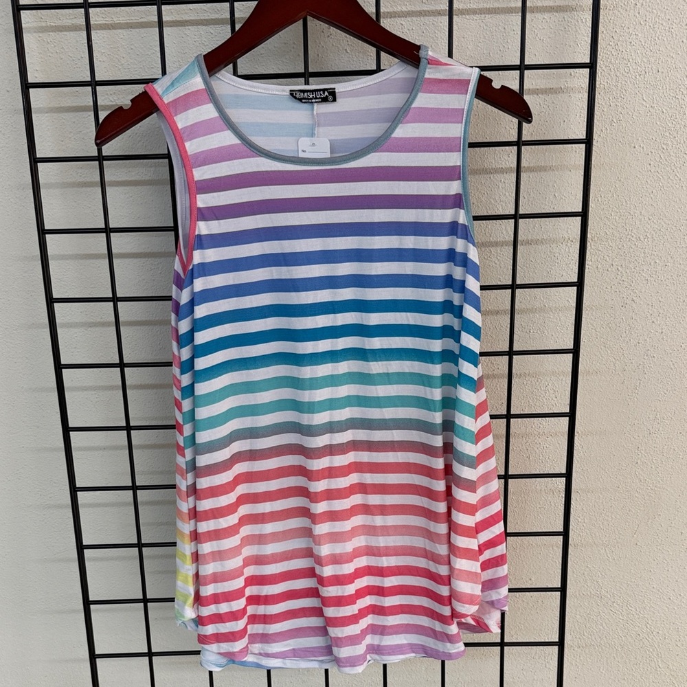 HEIMISH USA Multicolor Striped Tank Top